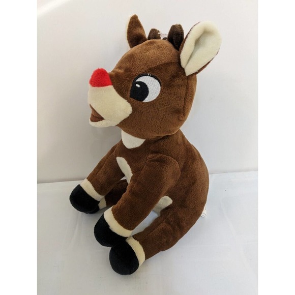 Rudolph The Red Nose Reindeer Plush Stuffed Dog Pet Toy New Christmas Gift - Picture 2 of 5